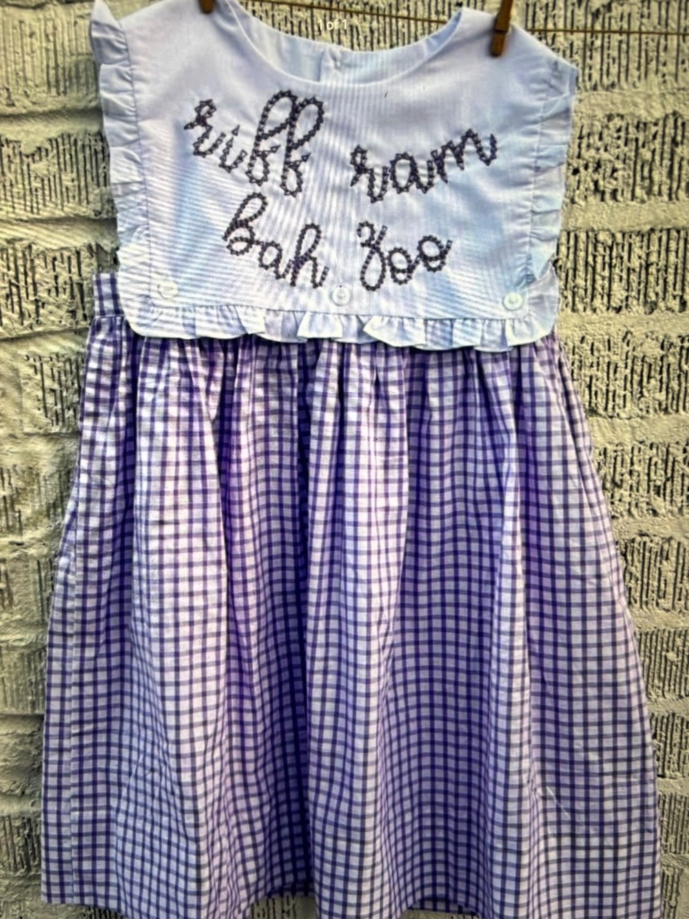 TCU 🐸💜 EMBROIDERED DRESS